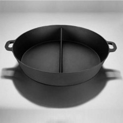 Po&ecirc;le g&eacute;ante 65cm en fonte avec 1 s&eacute;paration et 2 poign&eacute;es