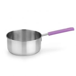 Casserole Inox 14cm "Modèle Versailles" avec manche lilas
