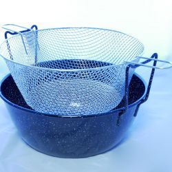 Kit à friture émaillé 25cm