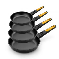 lot de 4 poêles Induction BRA 18-20-24-28cm fast click