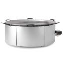 Paravent haut galvanisé pour brûleur à gaz. pour plat de 90cm à 115 cm.
