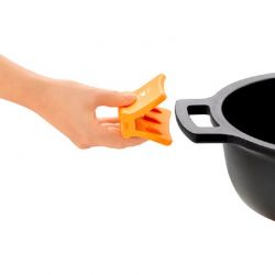 Paire de maniques silicone orange