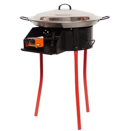 Kit à paella - BBQ50 pour 15 personnes - Plat acier 50cm