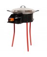 Kit à paella - BBQ40 pour 10 personnes - Plat acier 40cm