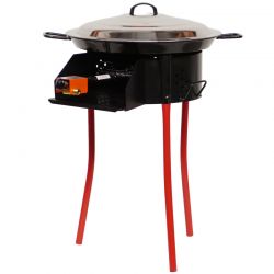 Kit à paella - BBQ40 pour 10 personnes - Plat émaillé 40cm