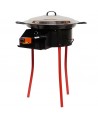 Kit à paella Pro - BBQ40 pour 15 personnes - Plat émaillé 50cm